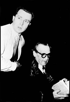 Claude Prior et Arthur Honegger en 1953
